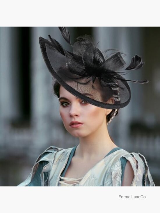 Classic Derby Fascinator Hat with Hair Clip for Tea Party and Races main image 6